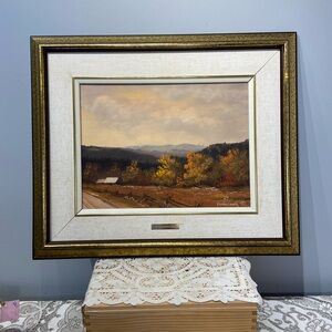 Original Heinz Pundleider Landscape Painting Canadian Autumn Scene